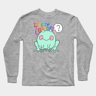 life in curiosity, frog Long Sleeve T-Shirt